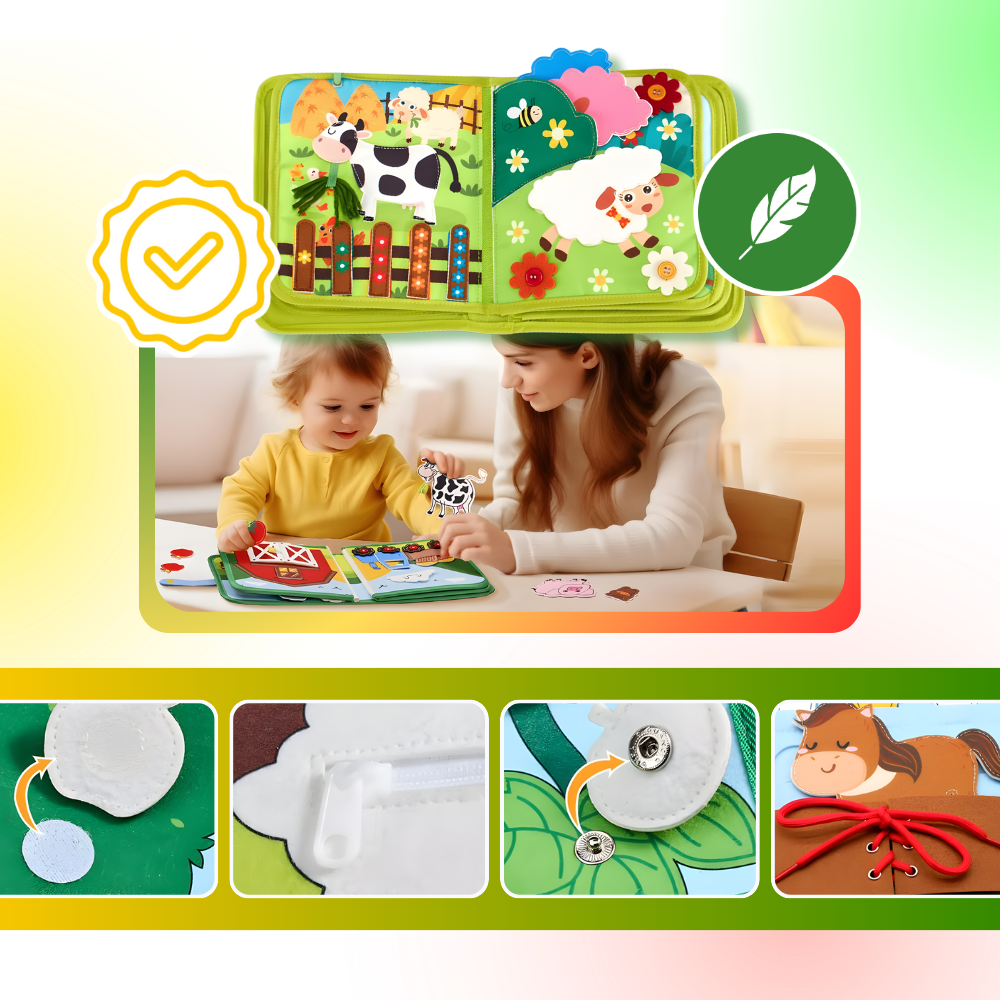 Interactive Farm Velcro Children Book