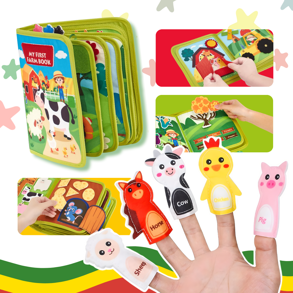 Interactive Farm Velcro Children Book