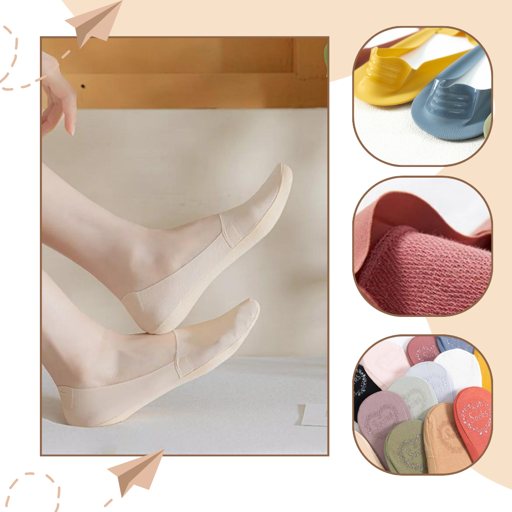 Chaussettes invisibles antidérapantes