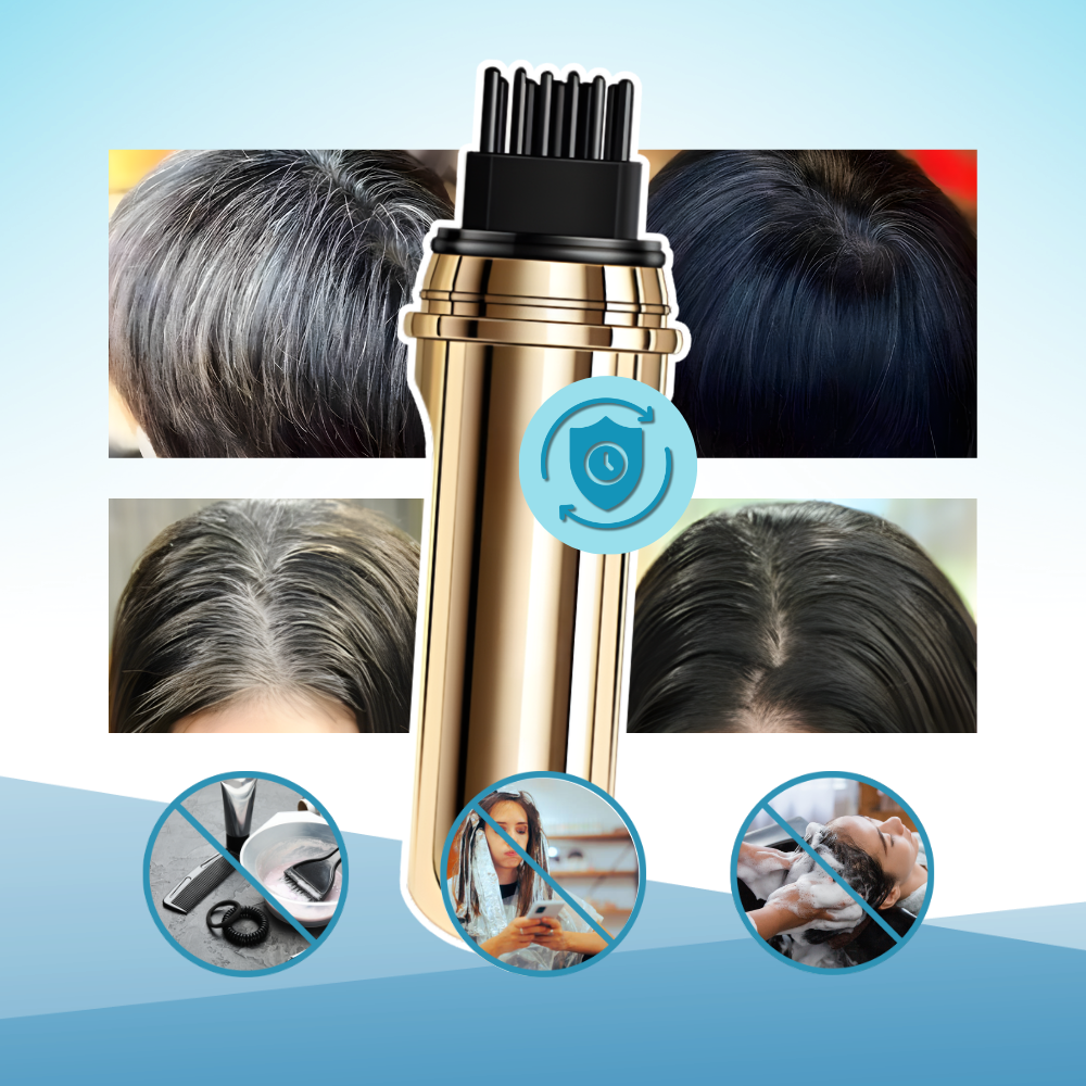 Stylo peigne colorant pour cheveux à la kératine