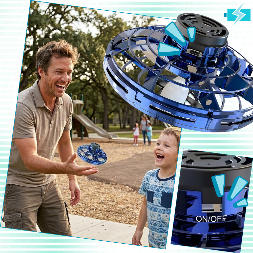 Launch The Fun UFO Mini Drone Spinner
