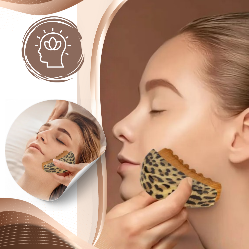 Brosse faciale pour drainage lymphatique