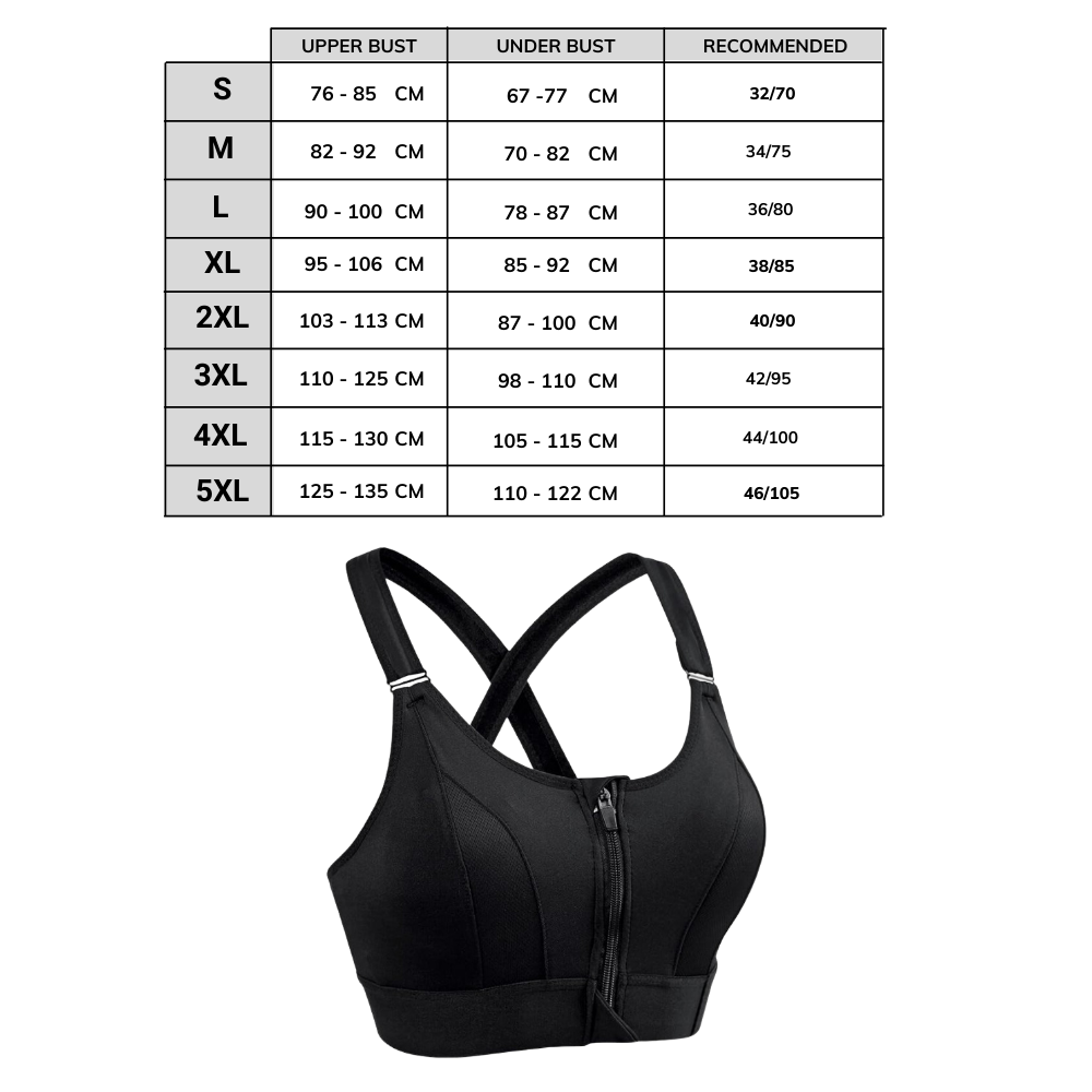 Soutien-gorge de sport à dos nageur avec soutien maximal