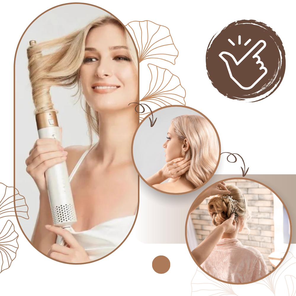 Brosse sèche-cheveux multifonction