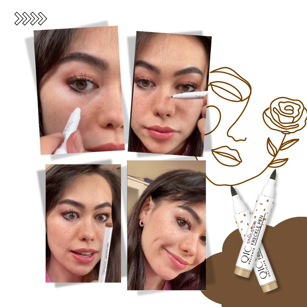 Stylo pour taches de rousseur à finition naturelle