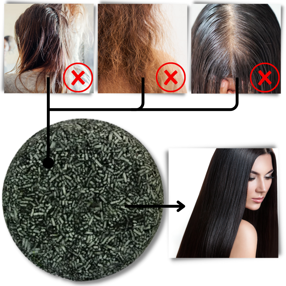 Shampoing solide naturel pour cheveux blancs
