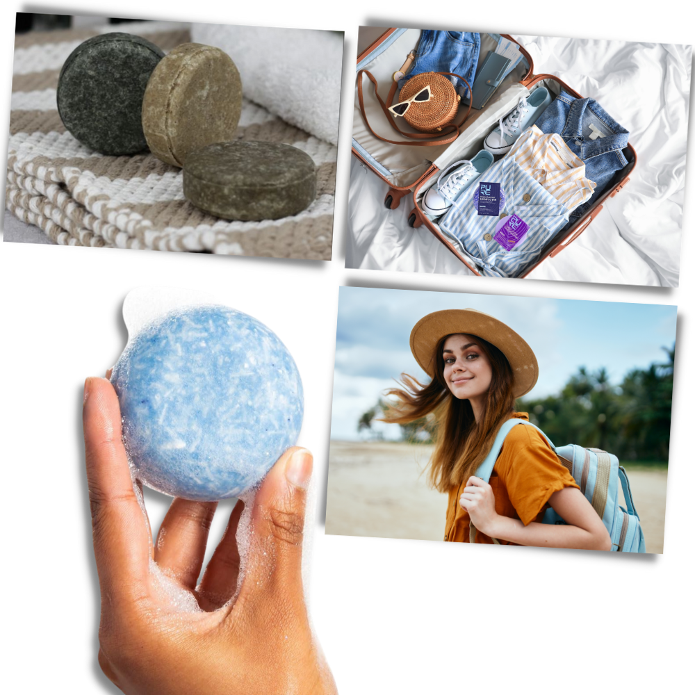 Barres de shampoing et d'après-shampoing naturels