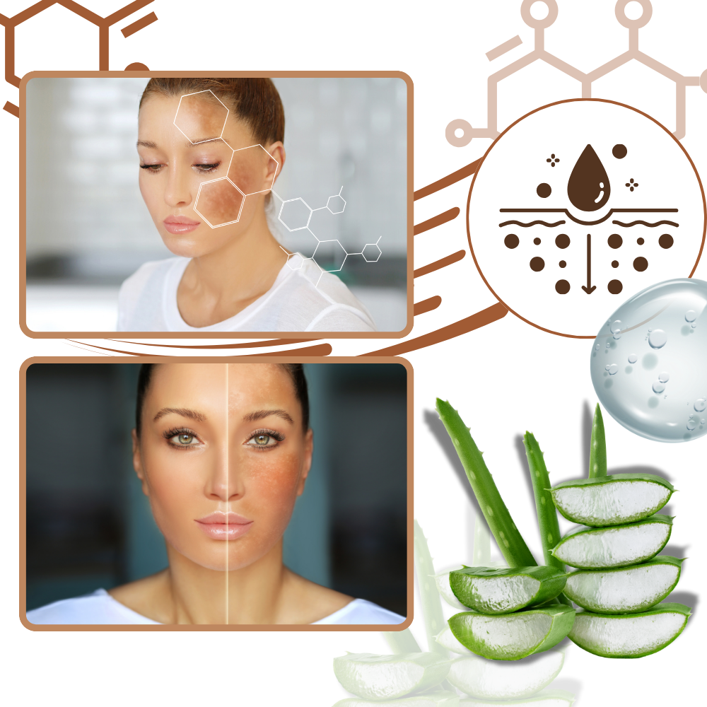 Sérum facial correcteur non gras à la mélanine