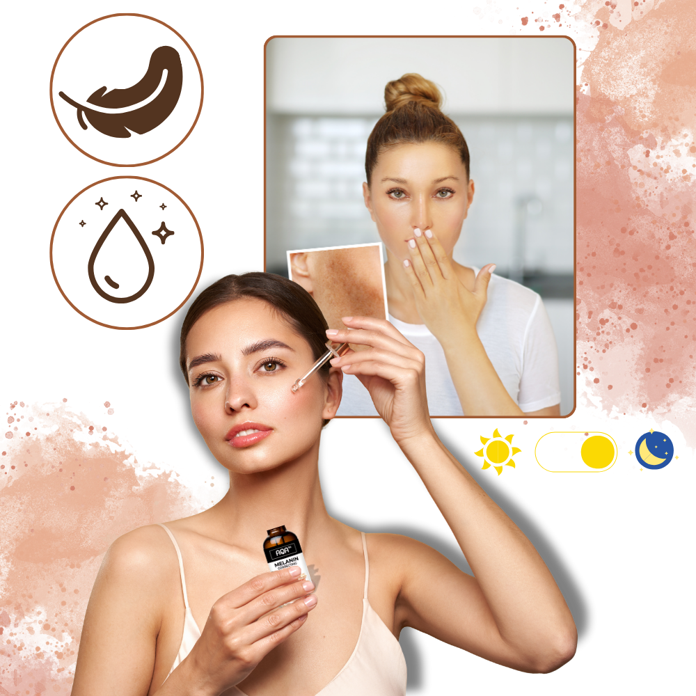 Sérum facial correcteur non gras à la mélanine