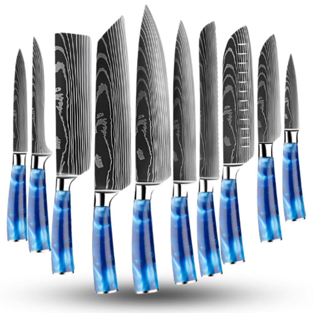 Atlantic Blue Japanese Knives