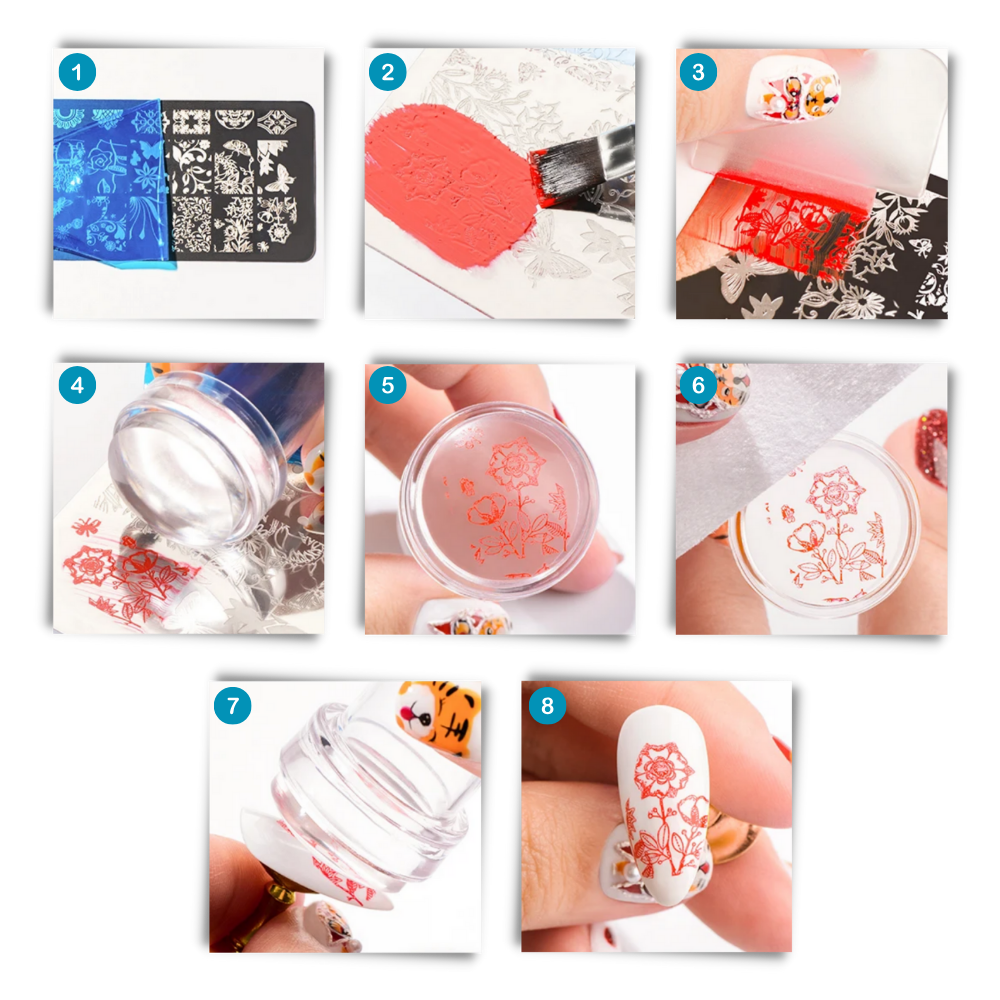 Perfect Symmetry Transparent Nail Art Tool