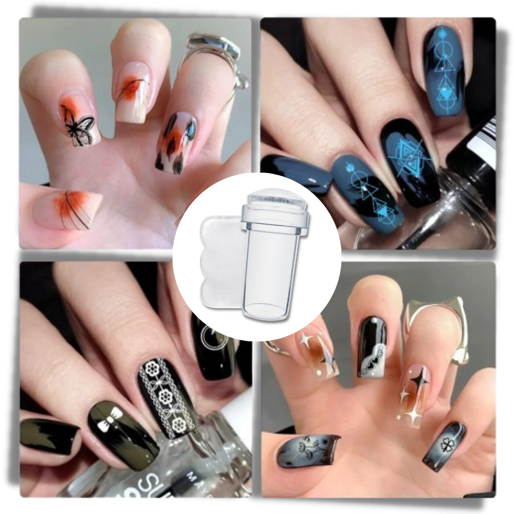 Perfect Symmetry Transparent Nail Art Tool