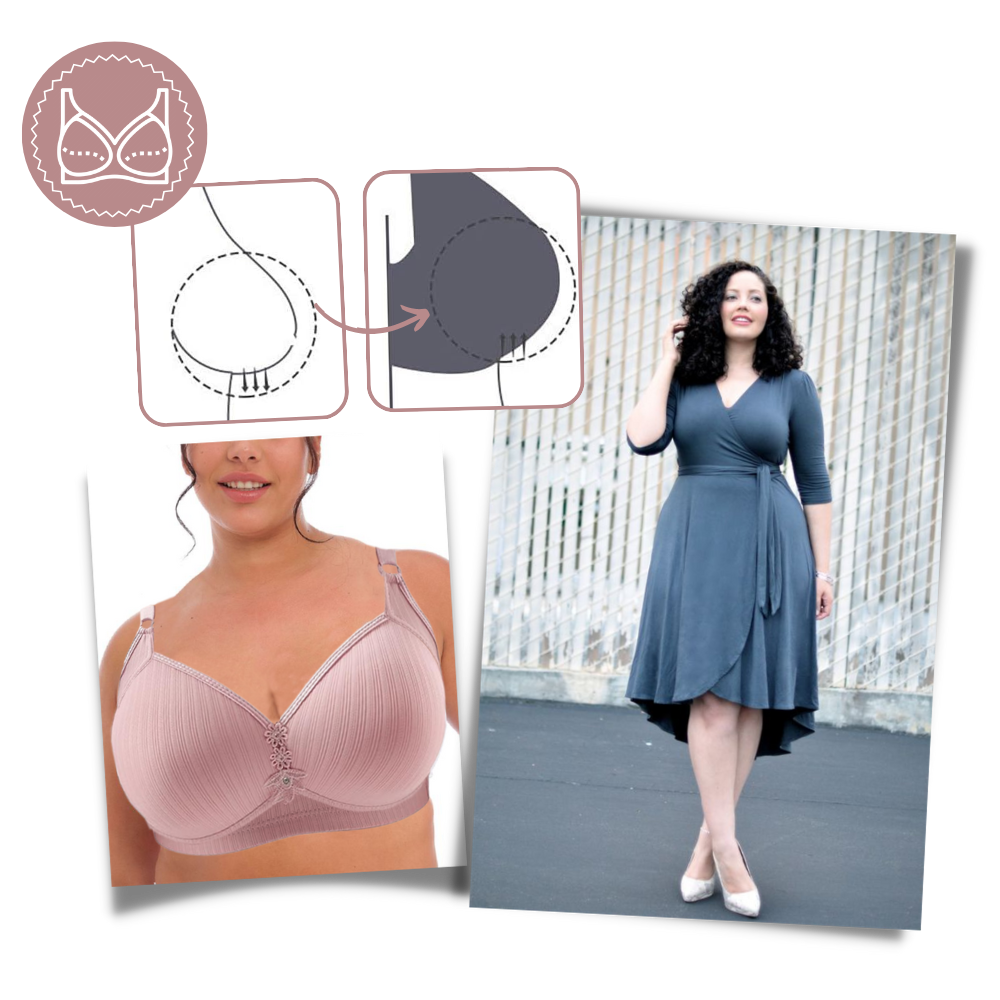 Soutien-gorge push-up sans fil grande taille