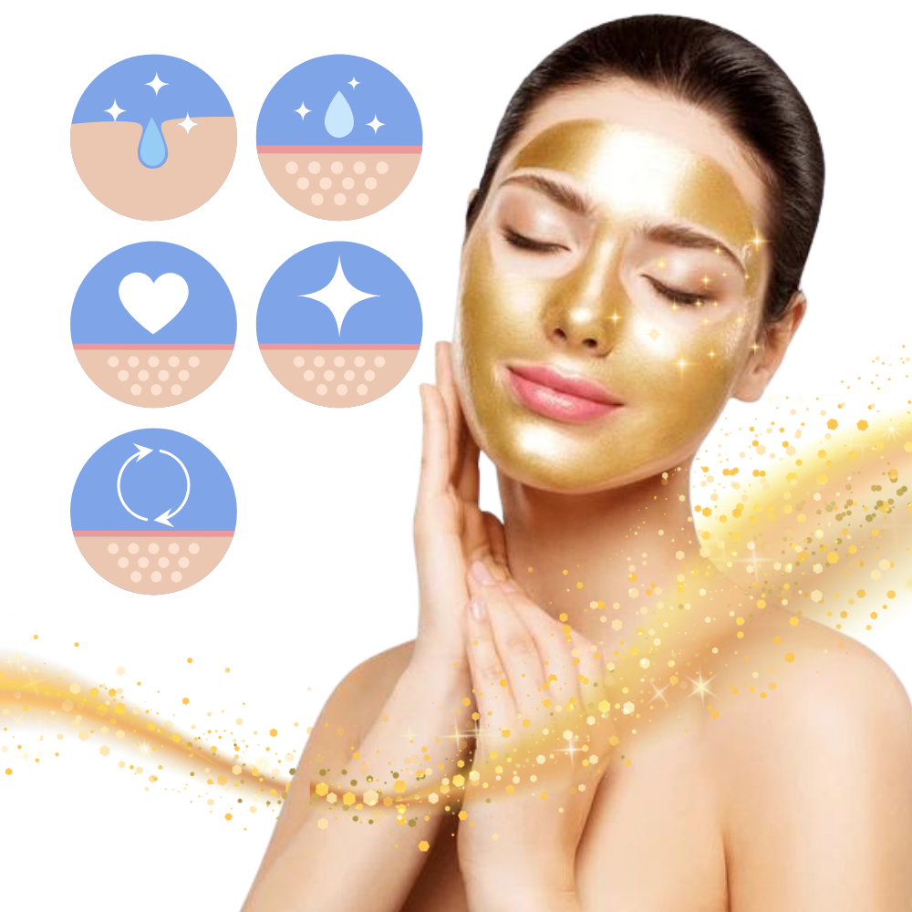 Masque doré peel-off pour le nettoyage des pores