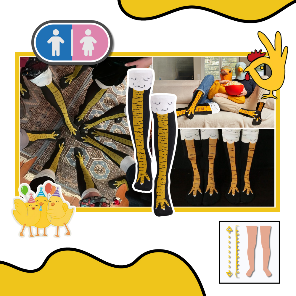 Chaussettes Motif Pattes de Poulet