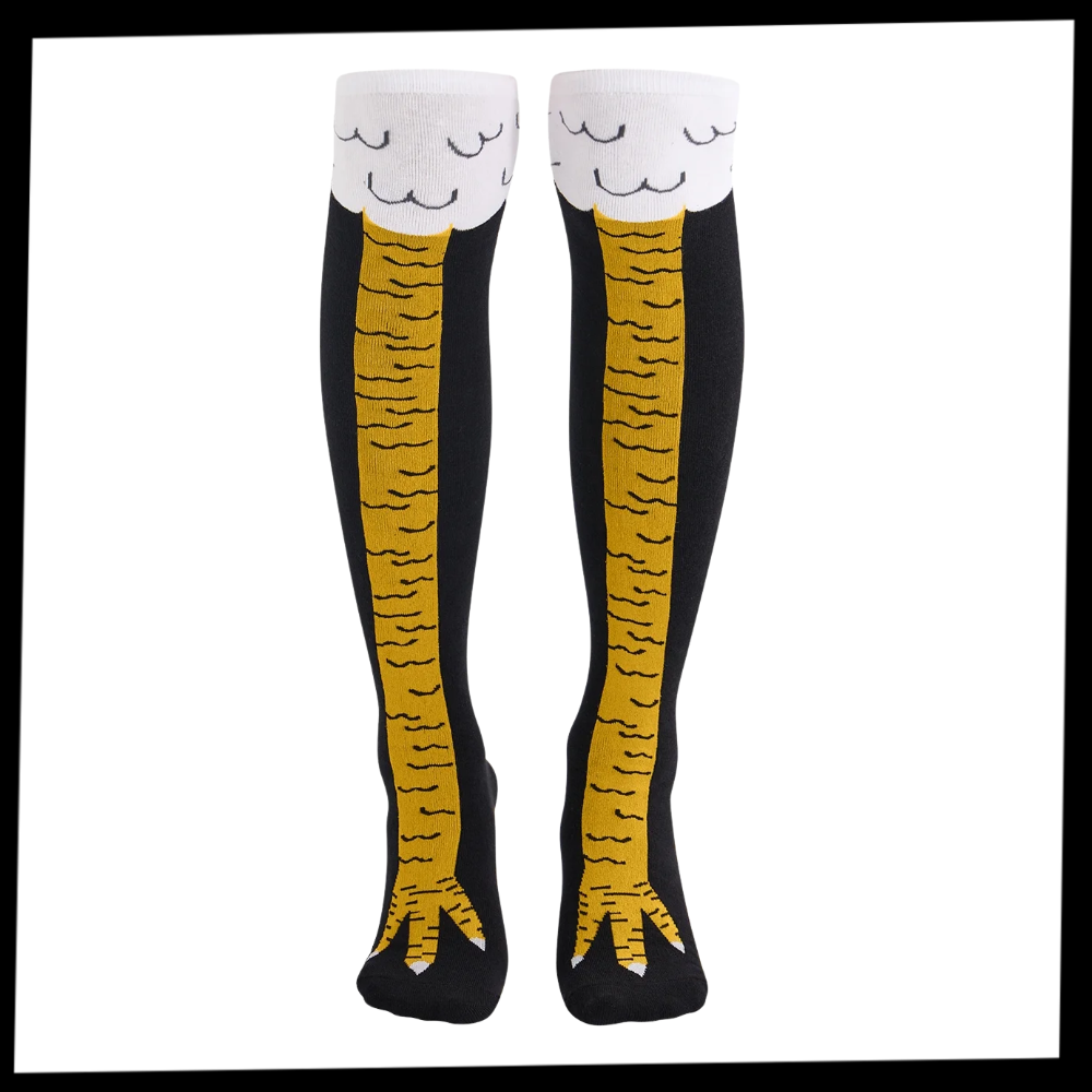 Chaussettes Motif Pattes de Poulet
