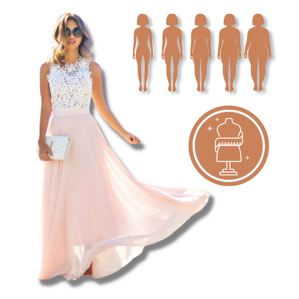 Robe en mousseline de dentelle Prairie Chic