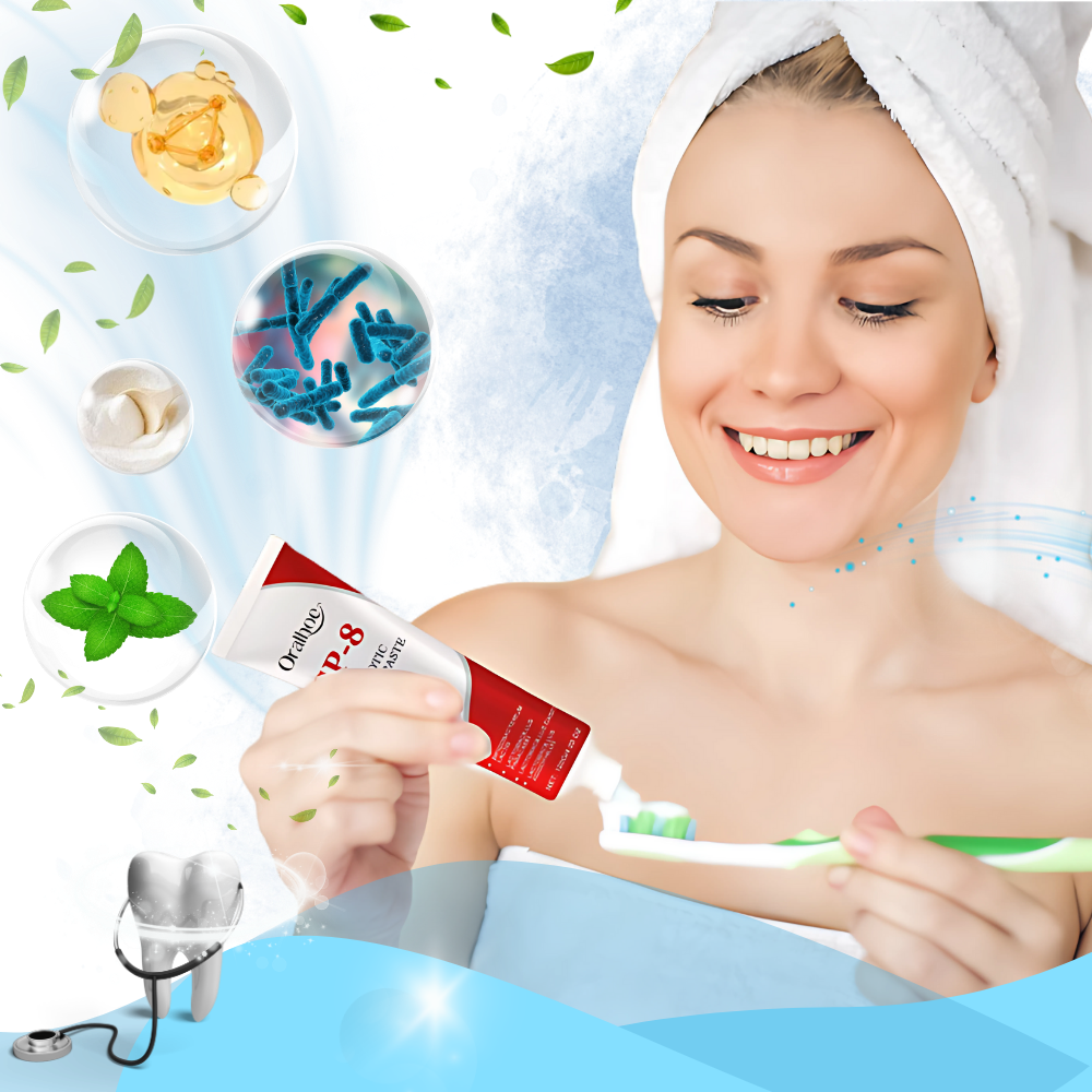 Dentifrice blanchissant aux probiotiques