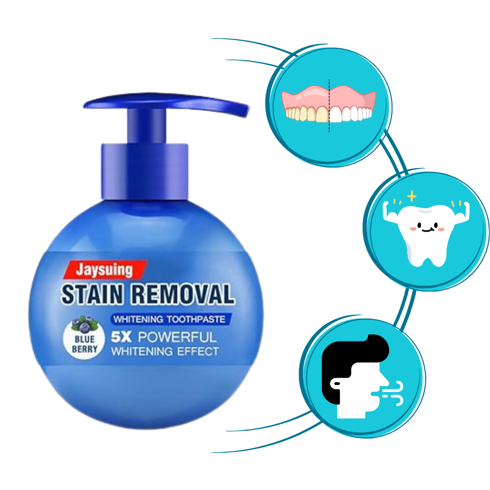 Dentifrice blanchisseur de dents et élimination rapide des taches