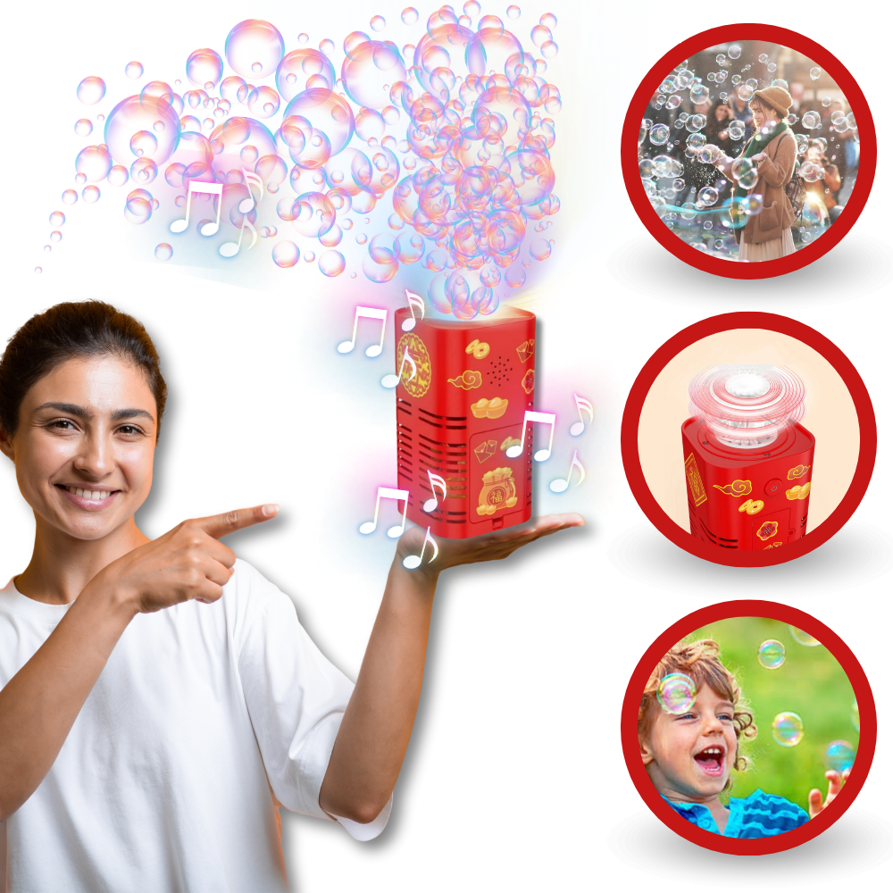 Rechargeable Firework Bubble Machine