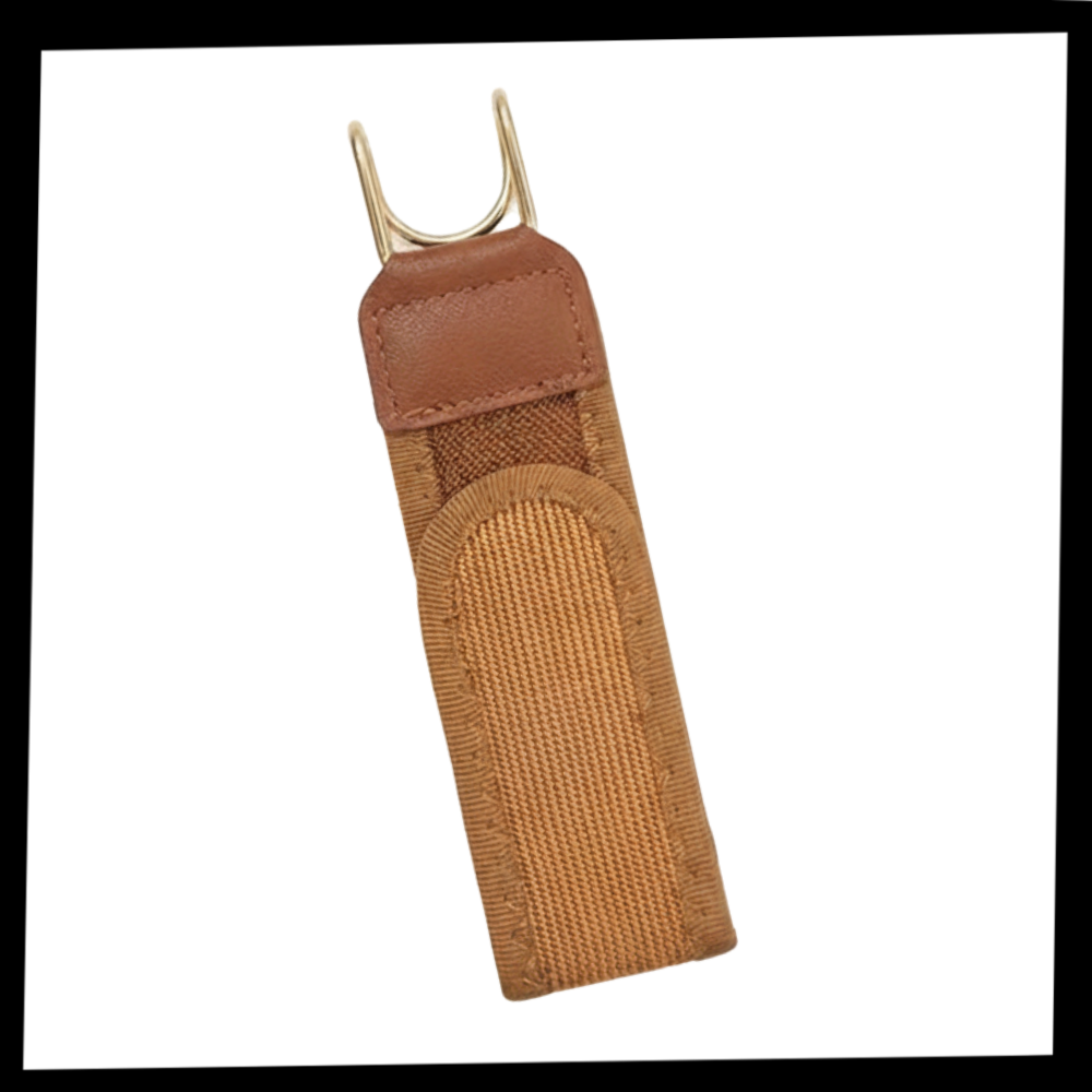 Ceinture élastique latérale à crochets métalliques pour homme