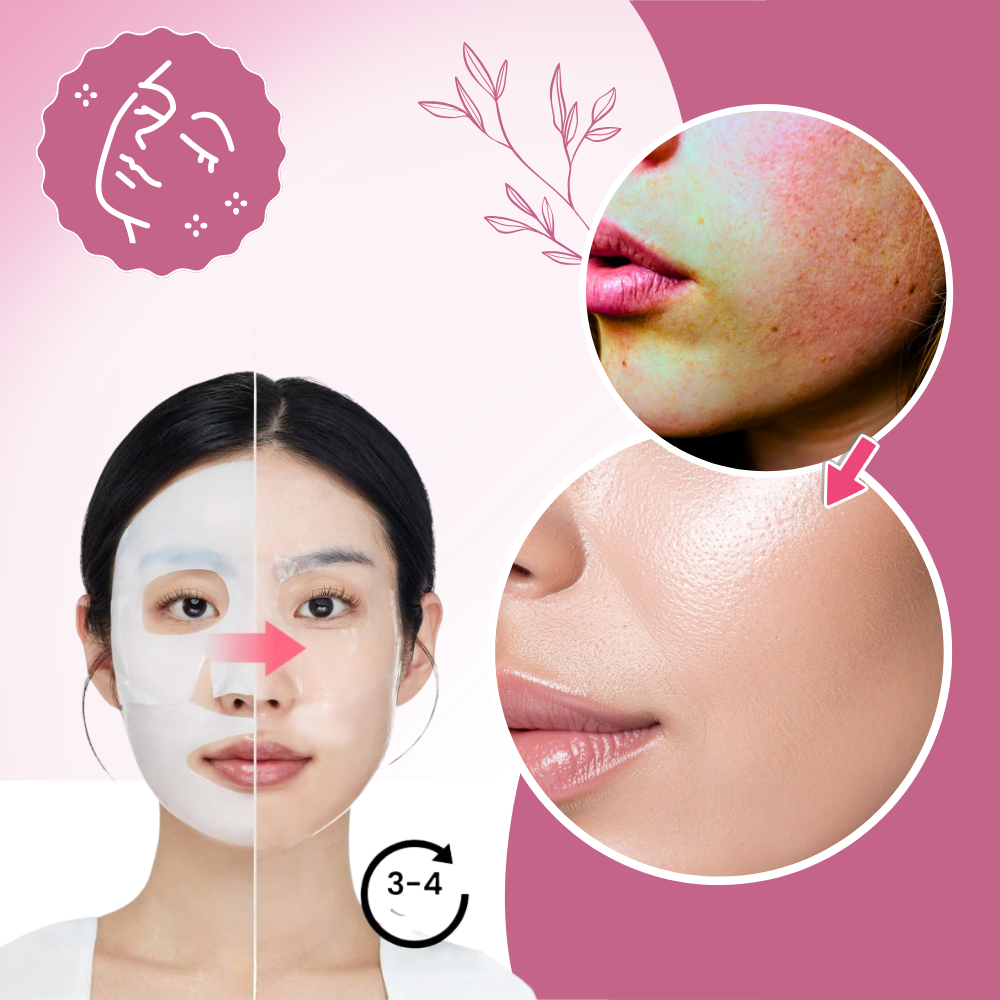 Masque visage rajeunissant et hydratant au collagène