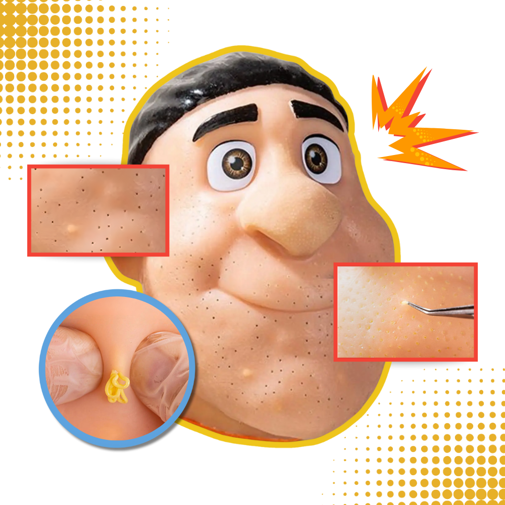 Jeu anti-stress visage en silicone pour percer les boutons