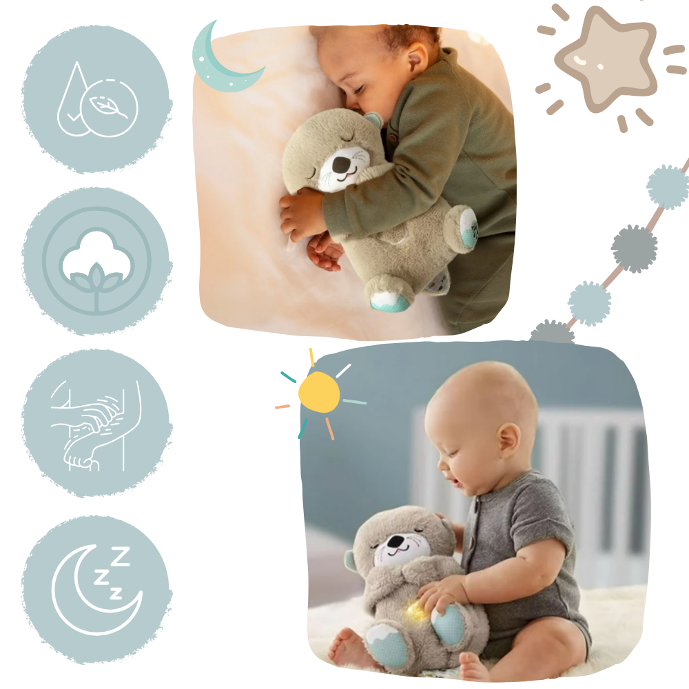 Peluche loutre apaisante sensation utérus