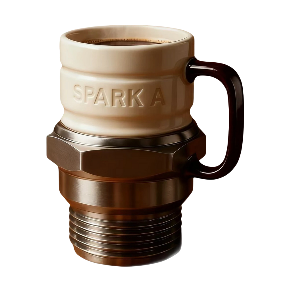 Spark Plug Novelty Mug