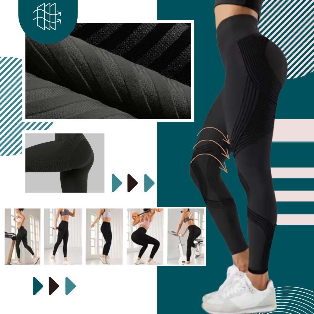 Leggings 3D de compression extensibles et sans coutures
