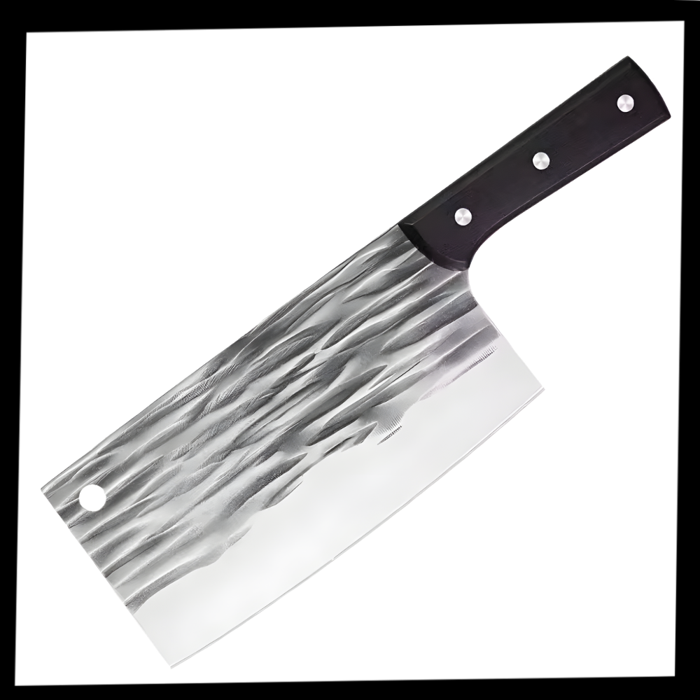 Couteau de boucher à fendre en acier forgé