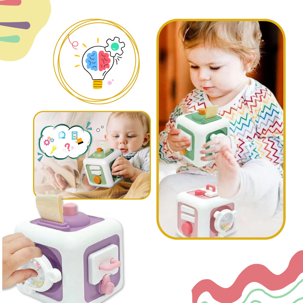 Jouet cube sensoriel 6 en 1