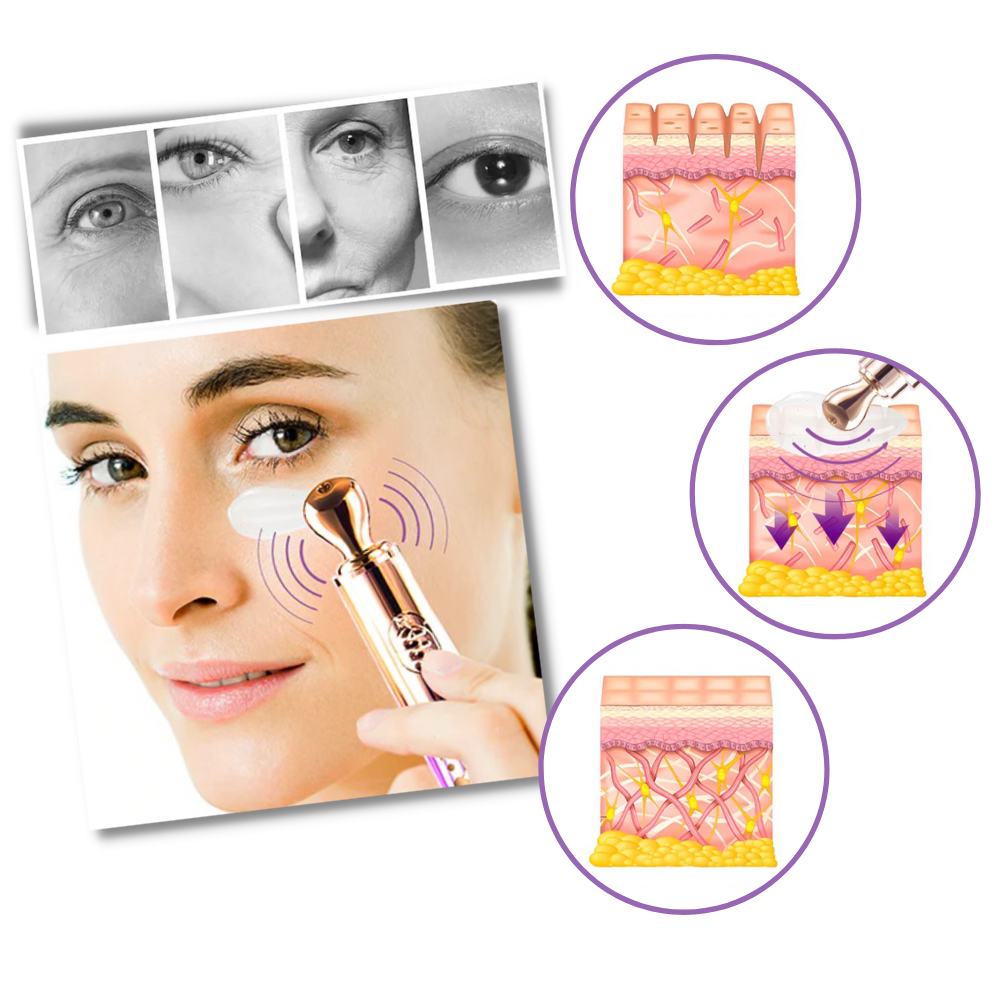 Crème vibrante raffermissante pour les yeux
