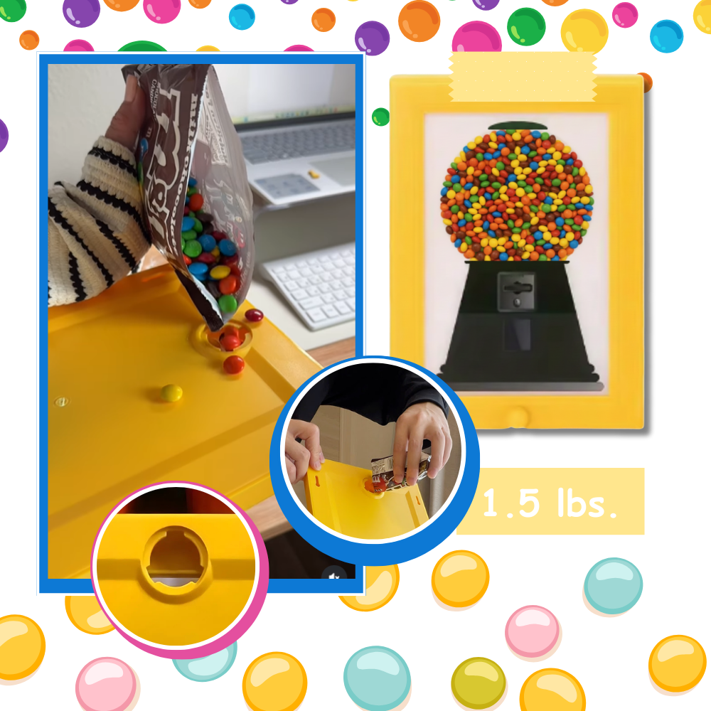 Distributeur de bonbons cadre mural
