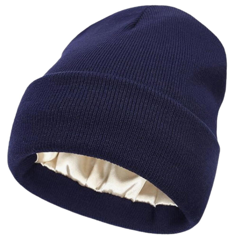 Warm Knit Satin Lined Beanie
