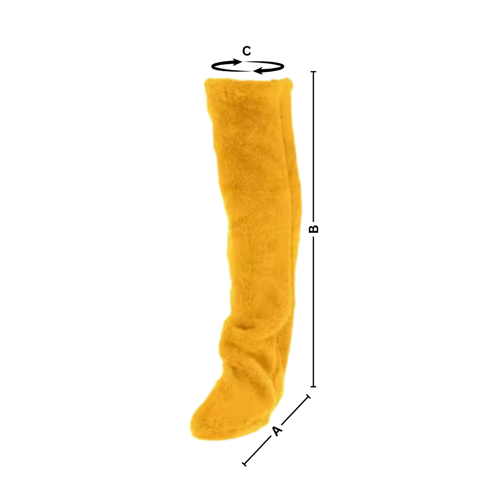 Chaussettes chauffantes longues et moelleuses