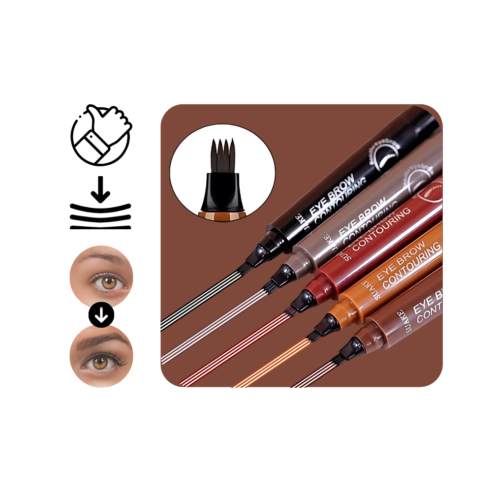 Stylo à sourcils liquide résistant à l'eau