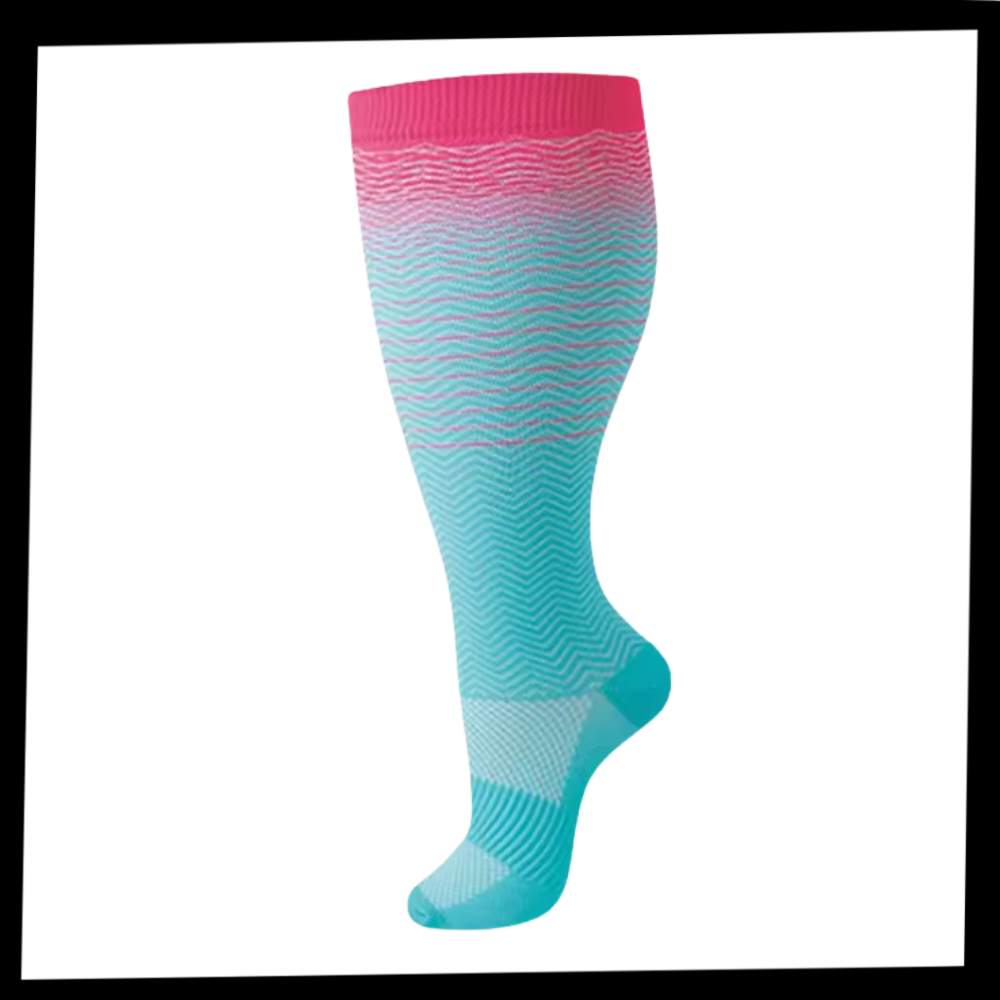 Chaussettes de compression larges et respirantes